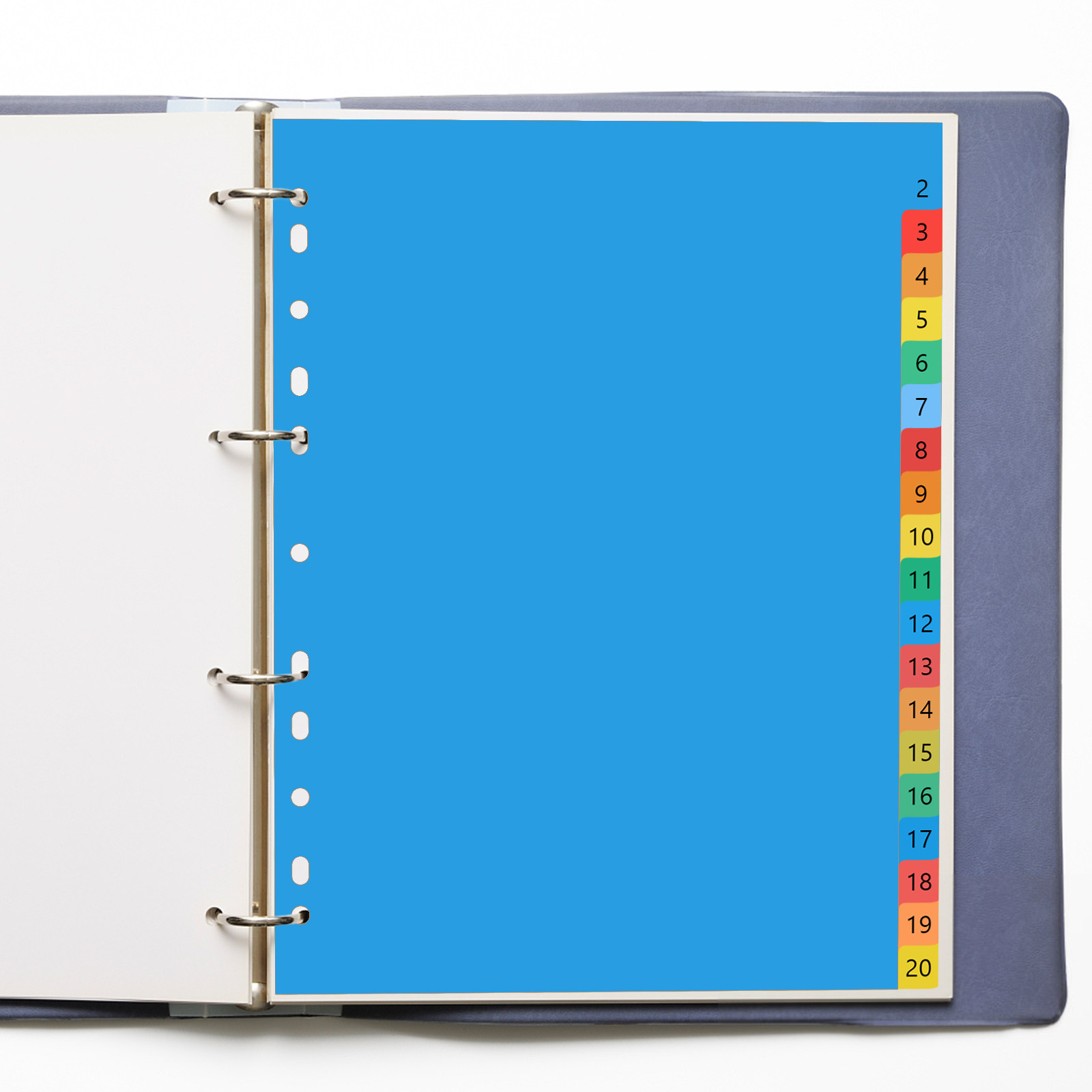 Tab Divider A4 - A4 Colorful Plastic Classified Index Pages