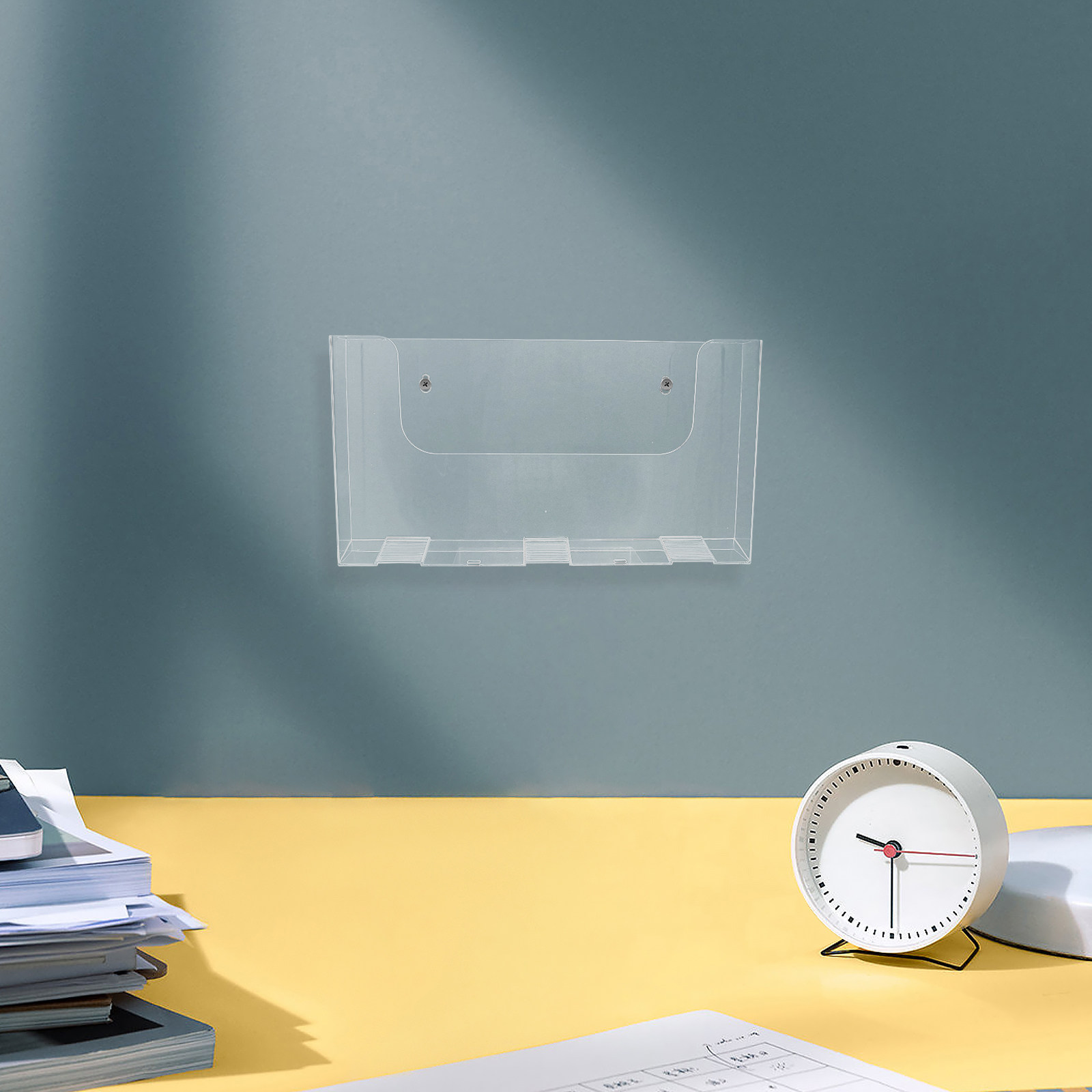 2Pcs Acrylic Wall Mounted File - Magazine Holder Rack review and price