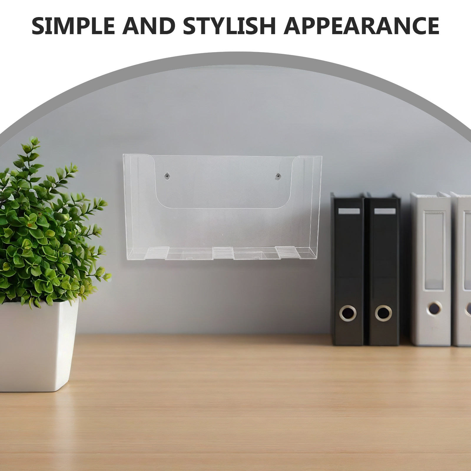 2Pcs Acrylic Wall Mounted File - Magazine Holder Rack review and price