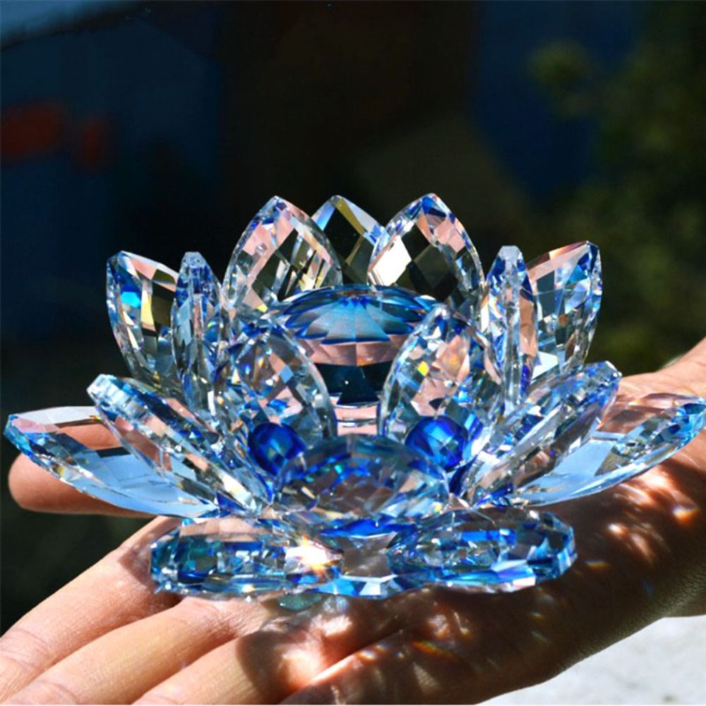 60-140mm Crystal Lotus Flower  - Paper Weight Crystal review and price