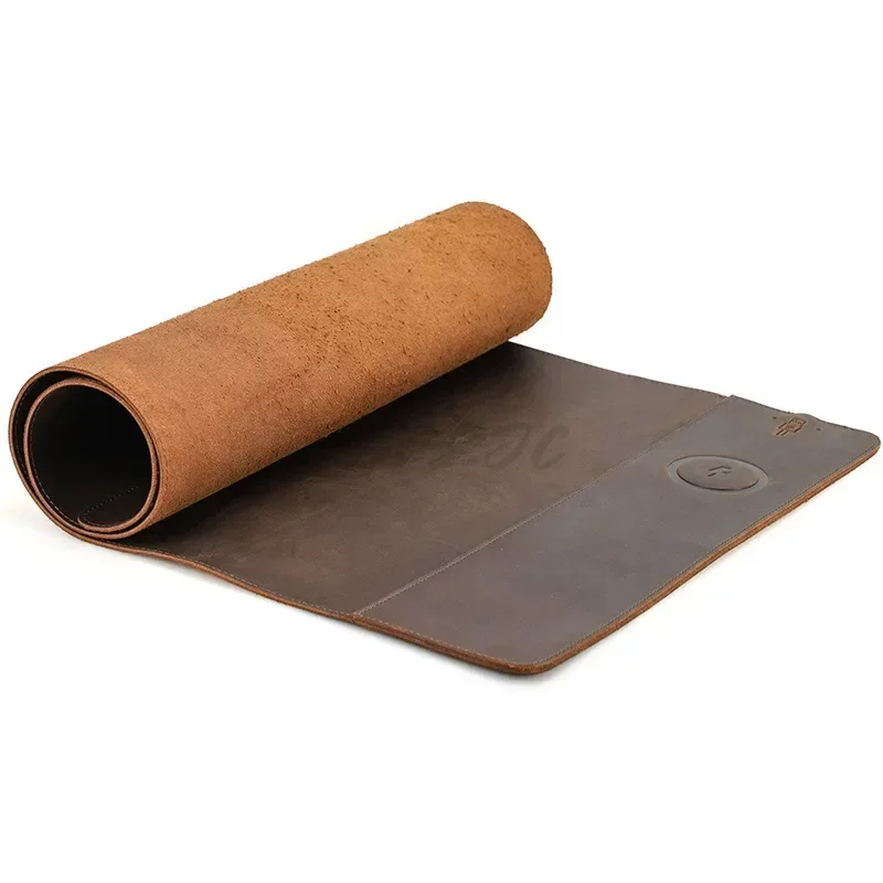 Vintage Cowhide Mouse Pad with - Leather Desk Pad review and price