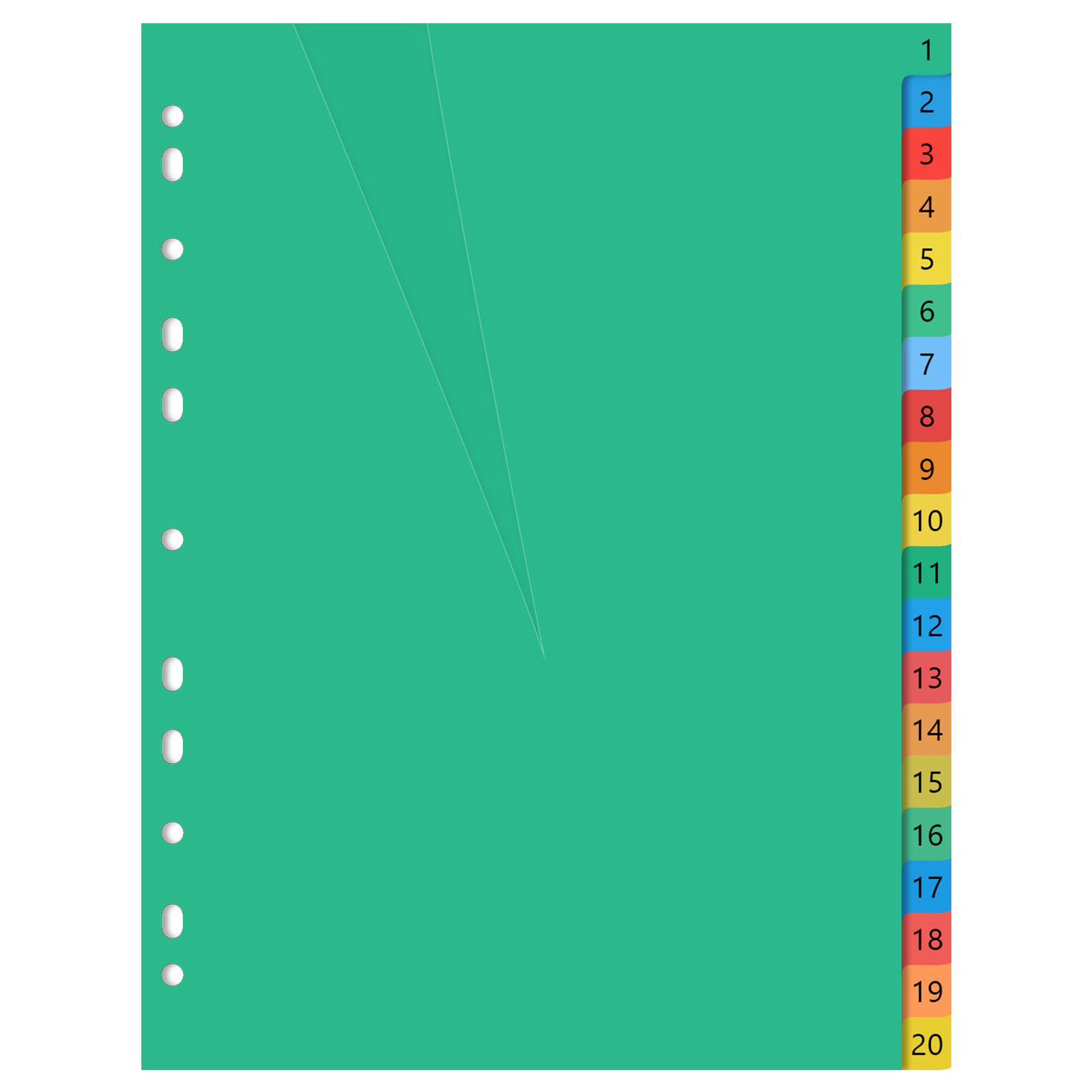 A4 Colorful Plastic Classified - Tab Divider A4 review and price