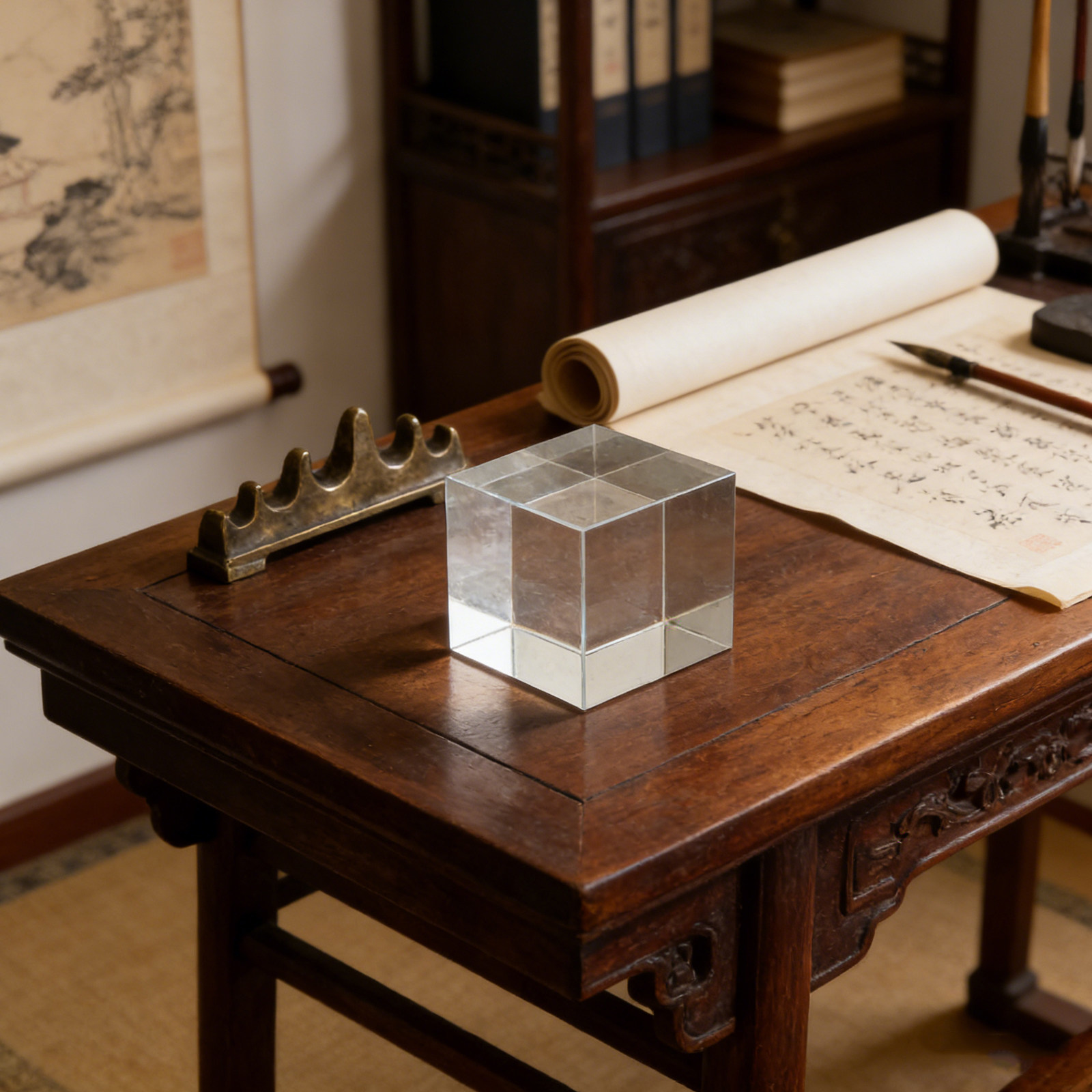 Square Crystal Paperweight Cle - Book Weight Glass review and price